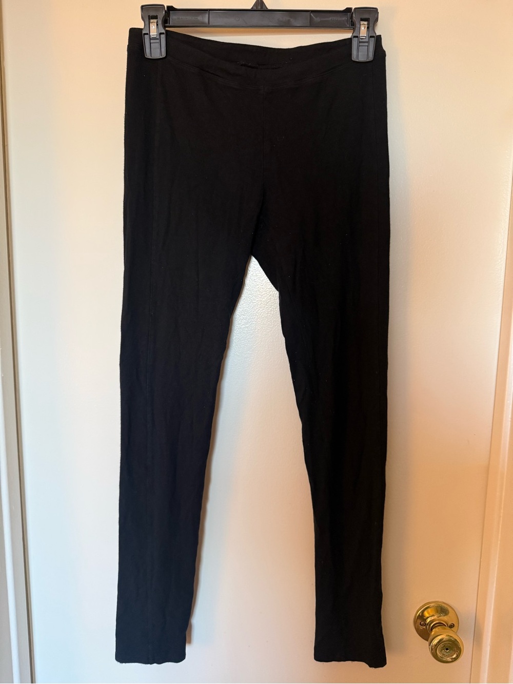 DVF Diane von Furstenberg Black Stretch Rayon Leggings Pants Size S